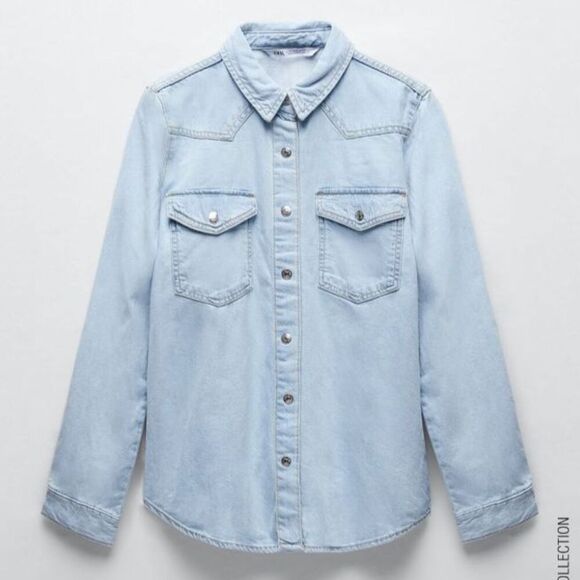 Zara Tops - Zara Denim Shirt